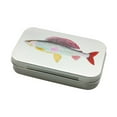 thumbnail image 2 of Organizador de moscas de caja de pesca de trucha de metal para pescadores de agua dulce pescadores al aire libre Medio, 2 of 8