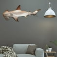 thumbnail image 4 of Rungungde Metal Shark Wall Art Decor, Shark Metal Art Wall Hanging Ornament Home Decoration, Shark Metal Wall Sculptures for Patio Living Room Bedroom Home Decoration, 4 of 14