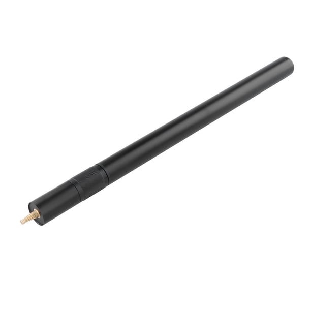 Extensor de taco de billar ligero, herramienta de extensión de taco de billar duradero, soporte de billar de aleación de aluminio, piezas telescópicas Negro 45cm