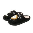 thumbnail image 5 of Moon & Clock Plush Slippers, Warm Indoor House Shoes for Women Men, 5 of 7