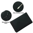 thumbnail image 5 of Double Folding Wallet, Nylon Outdoor Sports Wallets for Men, Lovely Wallet with Zipper for Women, Front Pocket Wallet with Magic Sticker- Black, 1 Pcs, 4.7x3.1x0.4", 5 of 5