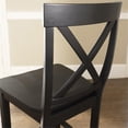 thumbnail image 6 of X-BACK BAR STOOL IN BLACK FINISH WITH 24 INCH SEAT HEIGHT. (SET OF TWO), 6 of 8