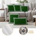thumbnail image 5 of Green Greek Key Outdoor Pillow Covers 24x24 Set of 2,Waterproof Patio Throw Pillowcase Protectors,Geometric Greece Ancient Farmhouse Geo Decorative Pillow Shams Cushion Covers for Seat Bed Couch Sofa, 5 of 8
