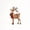 Brown, variant on MYUNNIL Christmas Reindeer Tabletop Ornament, 8.46" Glitter Tinsel Standing Deer Figurine with Bow Decor, Cute Waterproof Seasonal Decoration for Mantel Home & Holiday Gift, Pink
