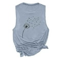 thumbnail image 3 of LIBRCLO Tank Tops for Women Crew Neck Sleeveless Printed Shirts Fashion Casual Summer Loose Blouses, 3 of 3