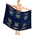 thumbnail image 4 of HAPPY BAY Womens Summer Wrap Beach Swimsuit Cover Up Bikini Pareo Swimwear Sarong Wraps For Women One Size Strobe_X885, 4 of 5