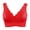 Red, variant on Vedolay Lingerie Women's Wireless Seamless Rib Bralette, ComfortFlex Fit Wirefree Bra,Red S