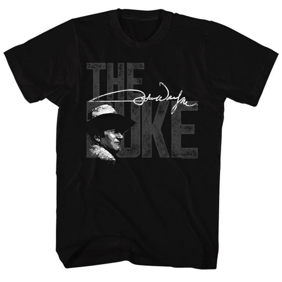 John Wayne The Big Duke Black Adult T-Shirt 4Xl