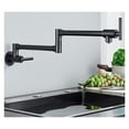 thumbnail image 2 of Chrome Nickel Black Brass Pot Filler Tap Wall Mounted Kitchen Faucet Single Cold Single Hole Tap Rotate Folding Spout ,Easy to Install, 2 of 7