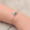 thumbnail image 3 of Hummingbird Necklace or Bracelet Sterling Silver Blue Cz Women Ginger Lyne Collection, 3 of 5