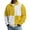 07-Yellow, variant on Atogsazn Men's Striped Button Down Sweatshirt Casual Waffle Collared Long Sleeve Pullover Sweater Fall Winter Tops Red S Fashion