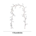 thumbnail image 3 of Tallos de bayas blancas artificiales, 1,7 m, decoración navideña para el hogar, ramas de acebo para árbol de Navidad, boda, decoración navideña., 3 of 6