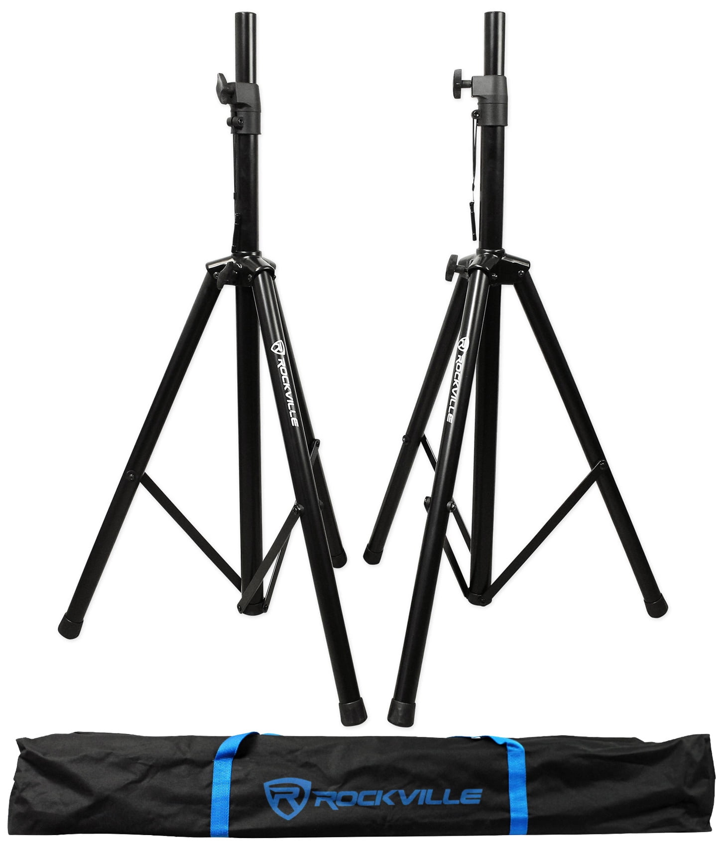 DJ Package w/ (2) 12" Speakers+Bluetooth Amplifier+Facade+Mics+Stands+Cables+Bag