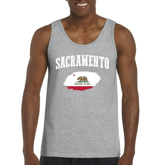 MmF - Men's Tank Top for Men, up to Men Size 3XL - Sacramento