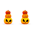 thumbnail image 1 of Lámpara Calabaza Halloween Iluminada Accesorios Linterna Juguete LED Calabazas Apiladas, 1 of 4