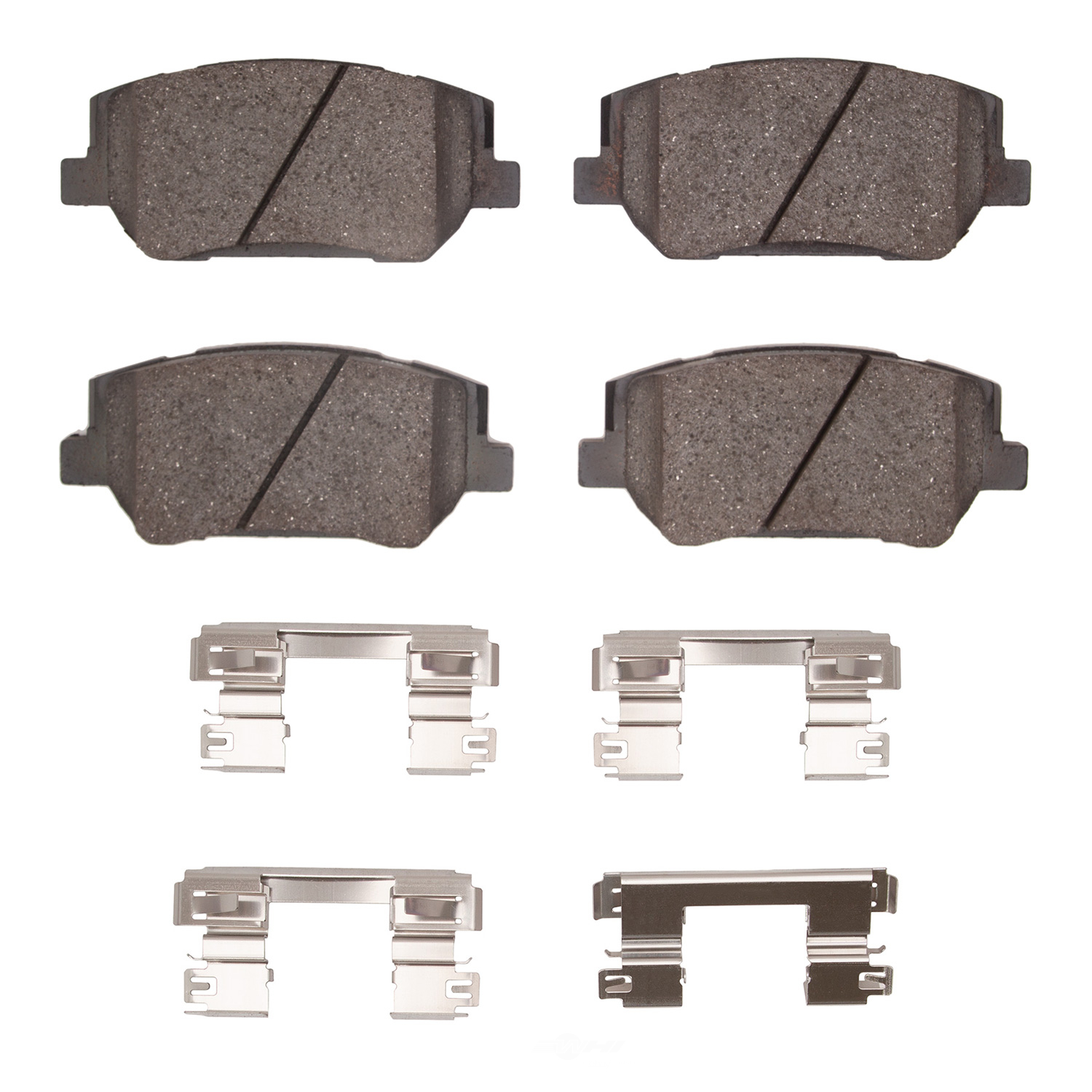 Dynamic Friction Company 1551-2198-01 DFC 5000 Advanced Brake Pads - Ceramic and Hardware Kit - OE