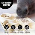 thumbnail image 3 of 16x11-Inch Anti-Slip Dog Feeding Mat - Slow Feed Design for Wet/Dry Food, 3 of 5
