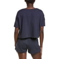 thumbnail image 2 of Journelle womens  Portia Boxy T-Shirt, m, Blue, 2 of 3