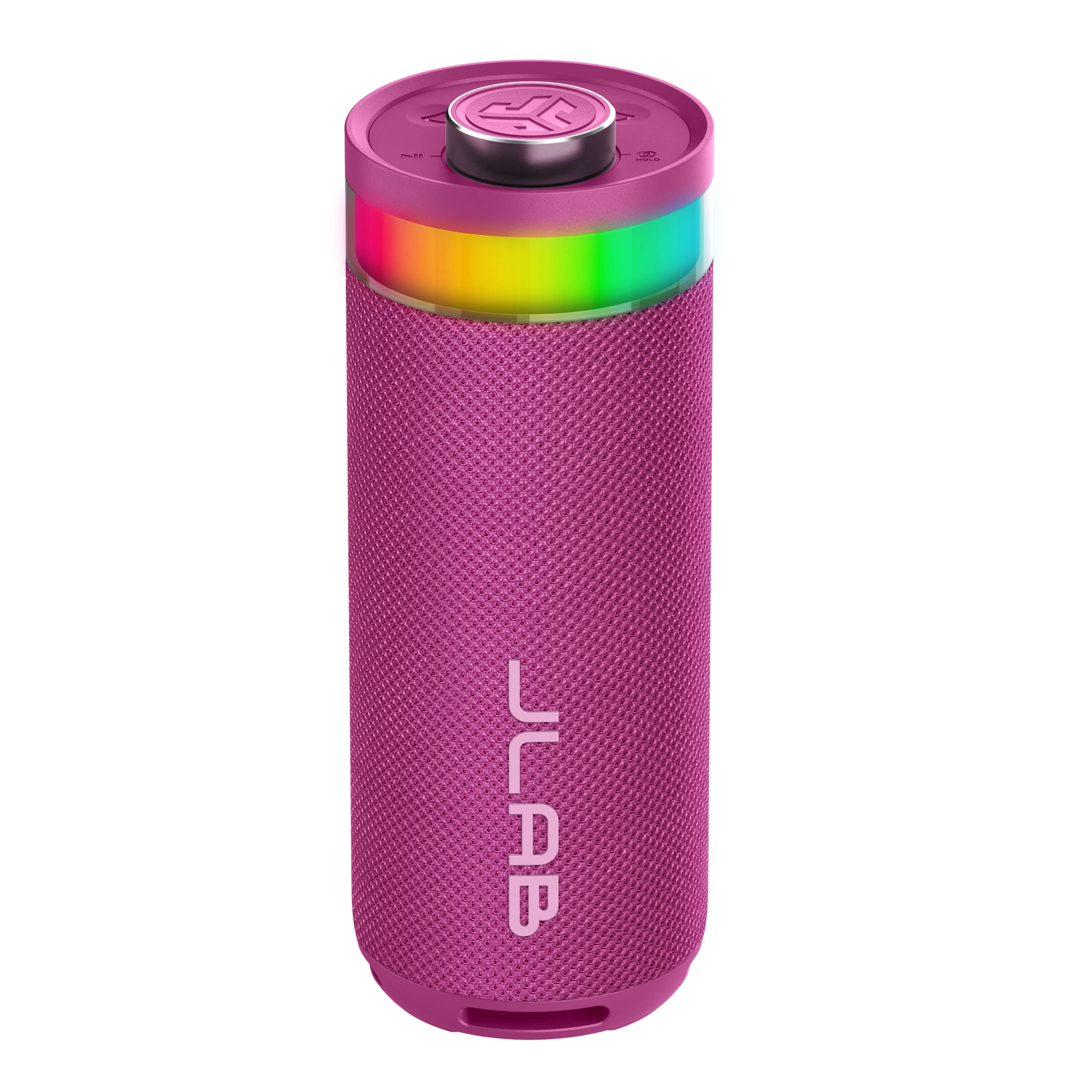 JLab GO Party Speaker - Mulberry; Bluetooth Portable Speaker with RGB Lighting, 10W