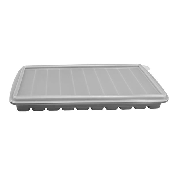 Juego de 10 bandejas de silicona para cubitos de hielo con base flexible para facilitar su liberación. Cubitos grandes que no se diluyen para cócteles de whisky y bebidas frías, 23,8 x 11,3 x 2,7 cm.