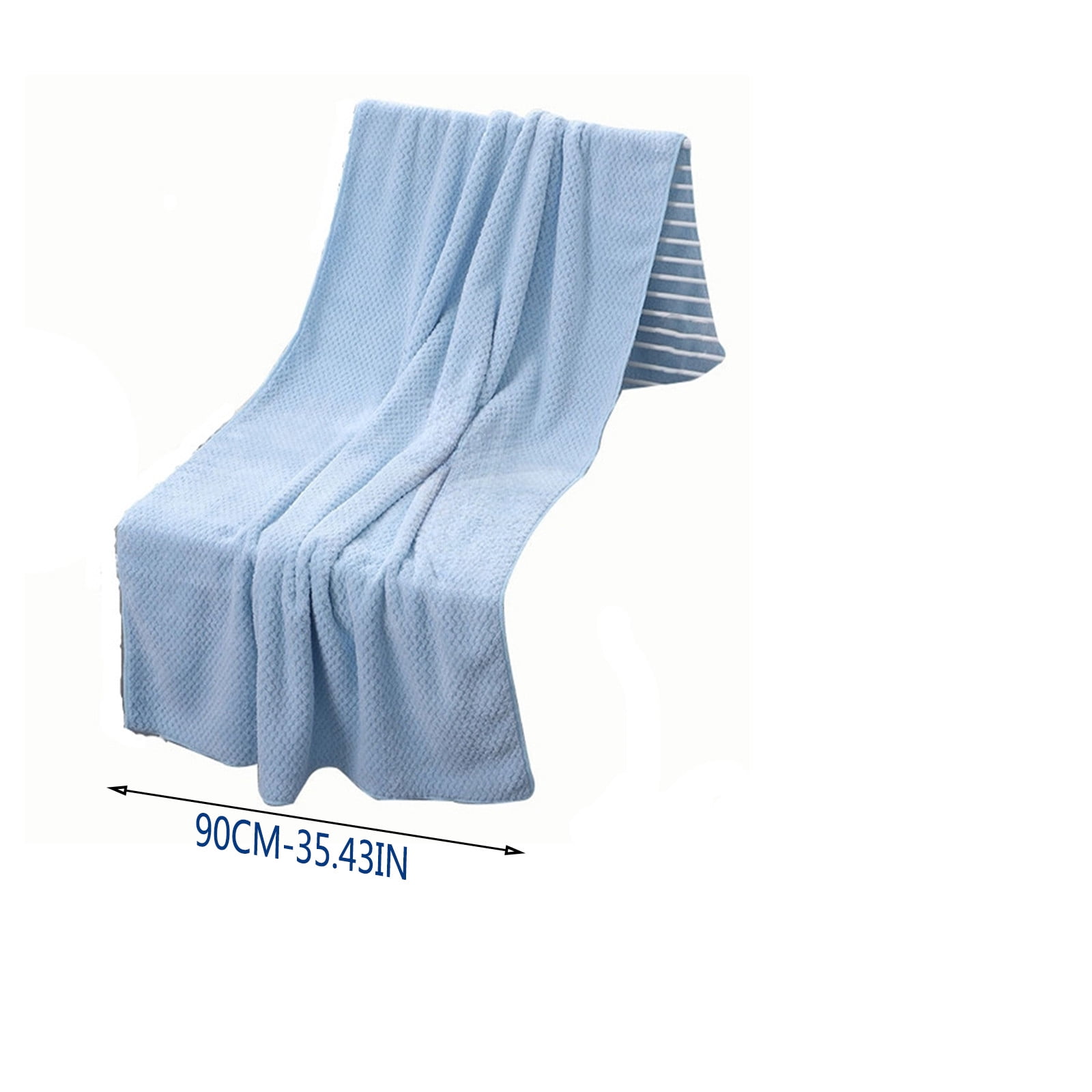 OLESTER Microfiber Bath Towel Set 2 Pack - 35x70 Inch Oversized Grey Towels, Super Absorbent & Quick Dry - View #6