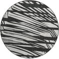 thumbnail image 2 of Unique Loom Outdoor Modern Collection Area Rug - Greyscale (6' 1" Round Black and White), 2 of 9