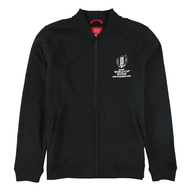 Sportiqe - Sudadera para hombre de la Copa Mundial de Rugby 2018, color negro, pequeña