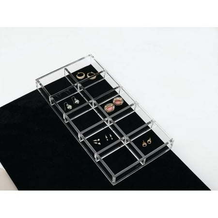 Rev-A-Shelf CA-LGORG-1 CA Series 11.625 x 6" Clear Acrylic Jewelry Organizer