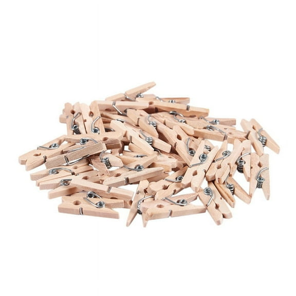 40Pcs x Clothes Pins-Wood Color