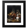thumbnail image 2 of Jacob Toorenvliet 12x14 Black Modern Framed Museum Art Print Titled - A Sculptor's Studio (1680), 2 of 5