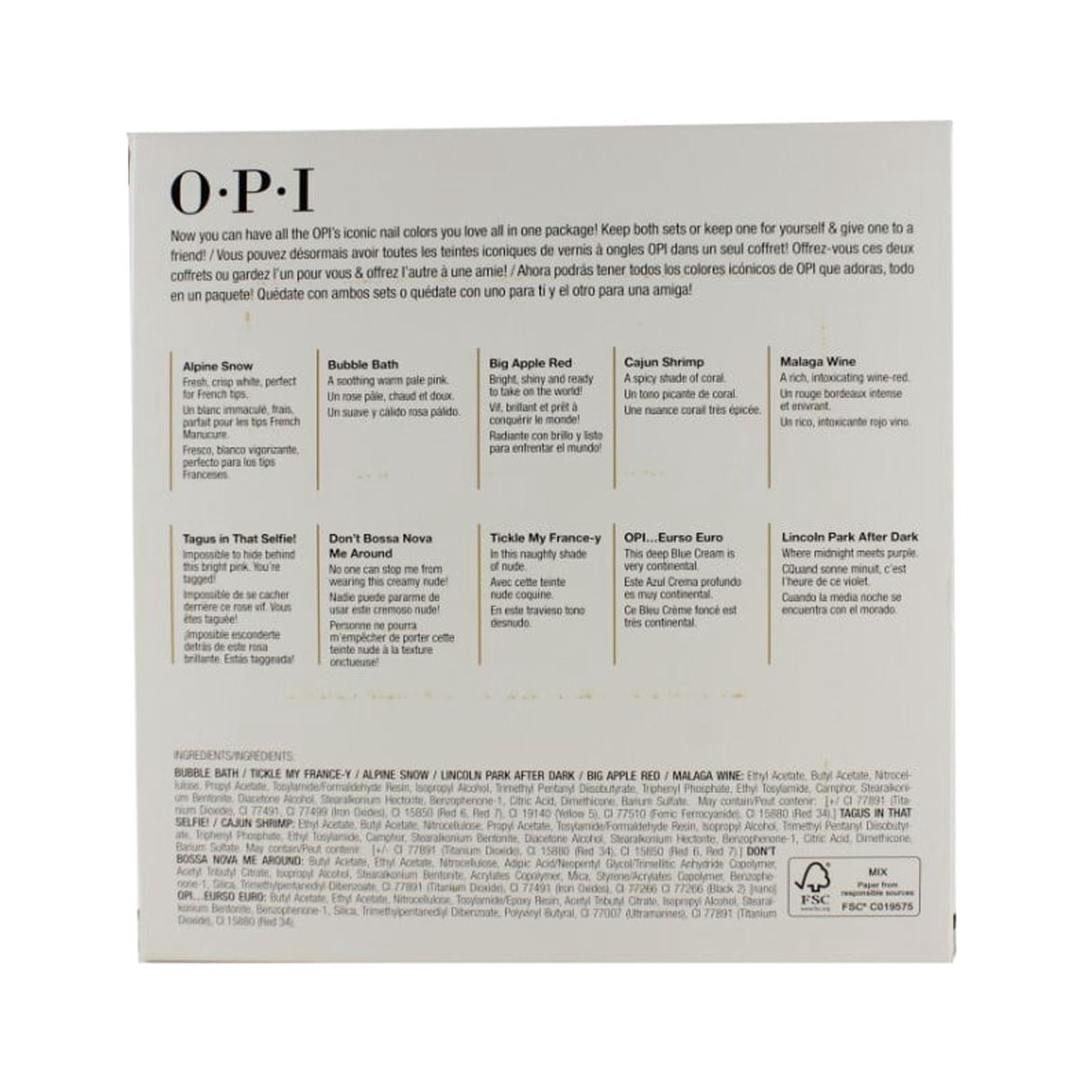OPI Mini The Nutcracker Collection Holiday 2018 Nail Polish Set of 10