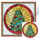 thumbnail image 1 of Kit Punto Cruz Con Navidad Hilo Algodón Ecológico Bordado 18CT, 1 of 9