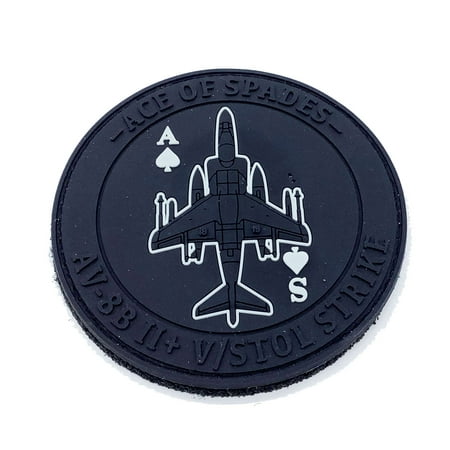 VMA-231 Ace of Spades Blackout/glow PVC Patch – With Hook and Loop