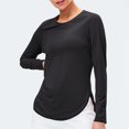 thumbnail image 6 of CFLVAEK Womens Sun Protection Shirts Long Sleeve Crewneck Sun Shirts UPF 50+ Outdoor Yoga Shirt, 6 of 9
