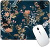Navy / Orange Flowers