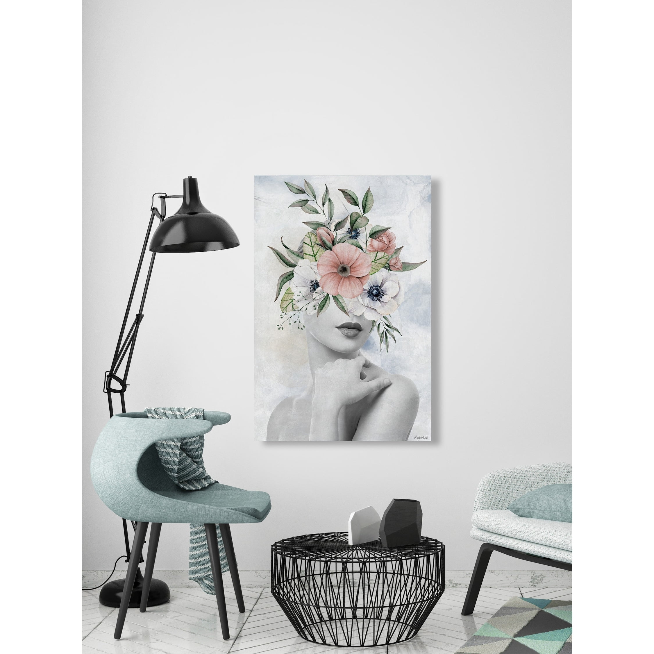 Beauty Beyond 8 in x 12 in Painting Canvas Art Print, by Marmont Hill