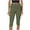 Army Green, variant on Jamicy Capris Pants for Women Spring Outfits 2025 Capri Leggings for Women Fold Over Gym Yoga Pants Stretch Casual Bottoms High Waisted Athletic Summer Outfits