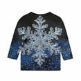 thumbnail image 4 of SERTGUTR Kids Christmas Print 3/4 Long Sleeve Round Neck Casual Comfortable Festive Everyday Top Christmas Gifts for Children 3-12 Years(Multicolor#2,3 Years), 4 of 7