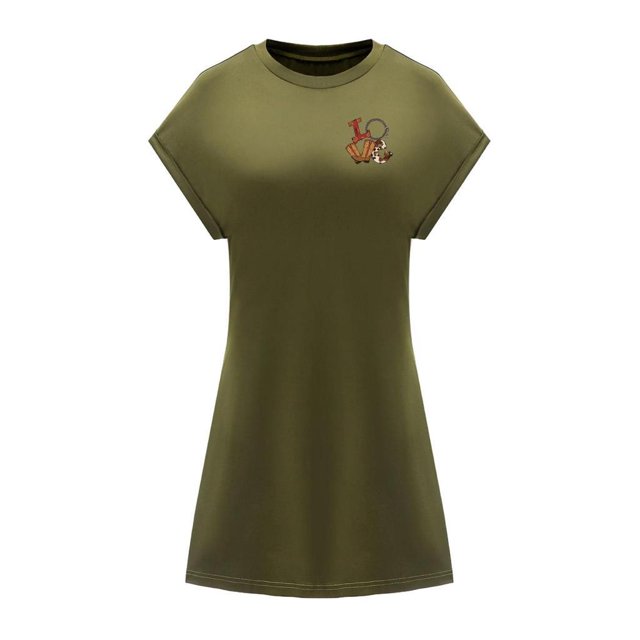 Vestido corto de verano para mujer, ropa suave, vestido con cuello redondo, minivestido de manga corta XL