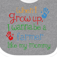 thumbnail image 4 of Inktastic Farmer Like Mommy Boys or Girls Baby Bib, 4 of 4