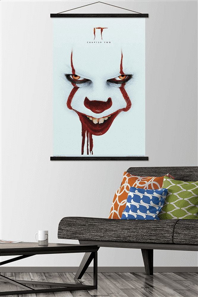 IT: Chapter 2 - Smile One Sheet Wall Poster with Magnetic Frame, 22.375" x 34"