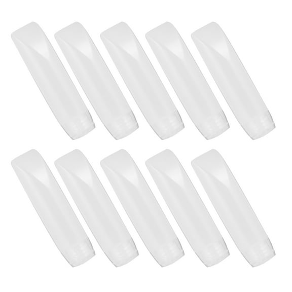 KALLORY Travel Liquid Bottles White 10Pcs 3.9X1X1In