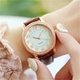 Wrist Watch Cases for Men Leather Watchband Ladies Diamond Watch