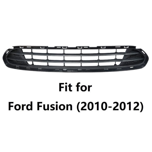 Fit for Ford Fusion (2010-2012) Front Lower Grille, FO1036127, Black & Silver Chrome
