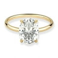 thumbnail image 3 of Cora Jewellery 1.32CT Oval Moissanite Solitaire Engagement Ring for Women, 14K Yellow Gold, 3 of 8