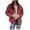 Red, variant on Women's Sweaters Winter Hooded Cardigans Button Up Cable Knit Coats Jackets Outerwear with Pockets Dark Blue, L