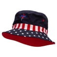 thumbnail image 2 of Flag Color Pinwheel Embroidered USA Flag Bucket Hat - Flag L, 2 of 5