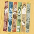 thumbnail image 2 of DC Justice League Columns Women's T Shirt, Banana, X-Large, 2 of 6
