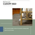 thumbnail image 4 of alazyhome Full Size Canopy Metal Bed Frame, Metal Slat Support, Gold, 4 of 6