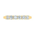 thumbnail image 3 of 1/2 Carat 6-Stone Diamond Wedding Band Ring in 14K Yellow Gold (Ring Size 4.5), 3 of 6